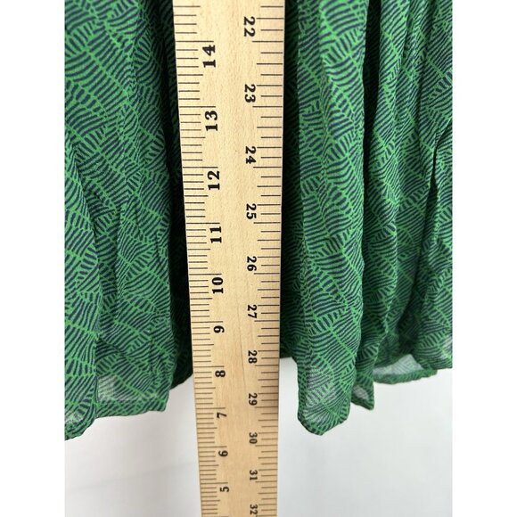 Anthropologie Maeve Tiered Midi Maxi Skirt Women’s Small  Green Elastic Waist - Picture 4 of 13